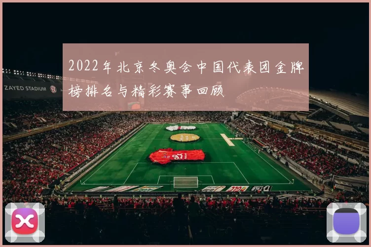 2022年北京冬奥会中国代表团金牌榜排名与精彩赛事回顾